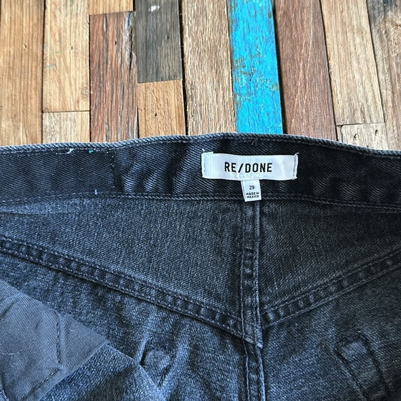 RE/DONE Black high waist Shorts Sz 29 *NWOT** - Picture 8 of 11